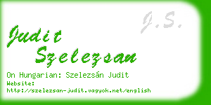 judit szelezsan business card